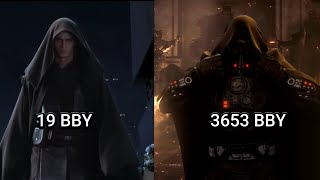 Jedi temple invasion 19 BBY vs 3653 BBY