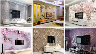 Living Room 3D & 4D Wallpaper Designs 2025 |Modern Wallpaper Ideas For Hall & Bedroom #home #3d #4d