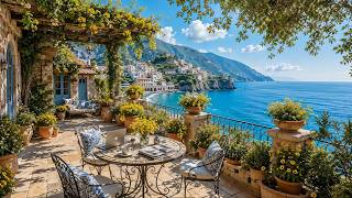 Soft Elegant Jazz On Refreshing Ocean Balcony | Gentle Piano Music For Focus & Stress Relief screenshot 5