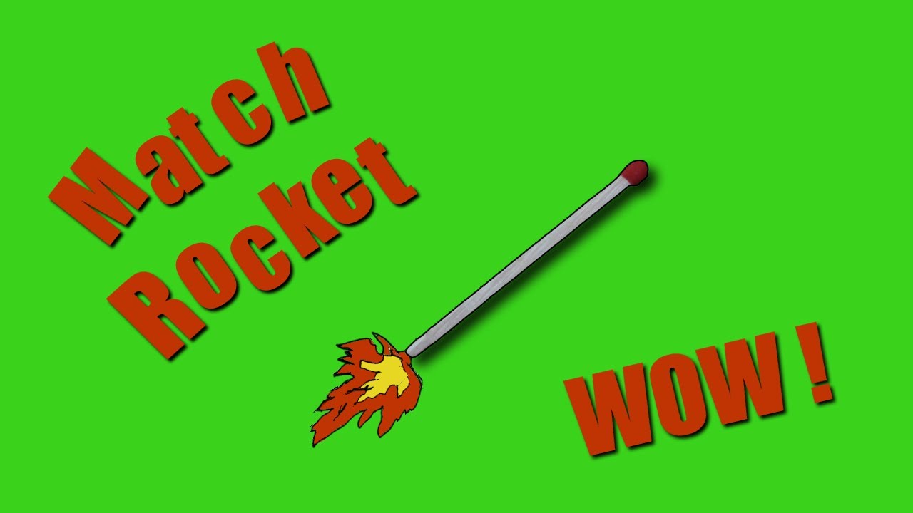 Bild från Raket gjort med tändstickor