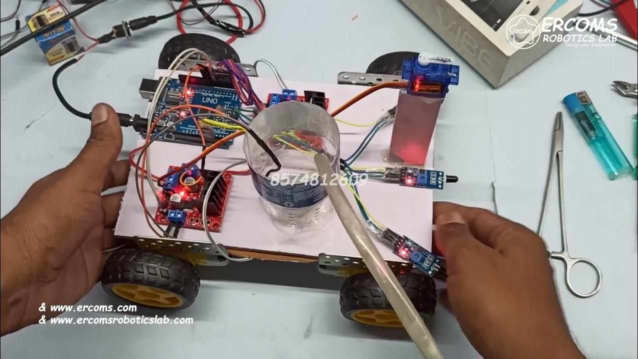 ERRB050 || Automatic Fire Fighter Robot || Inspire Award Project ...