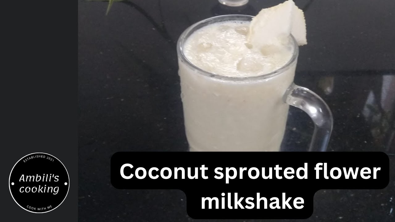 Coconut sprout milk shake/coconut sprout flower milkshake/milkshake recipe/summer drink YouTube