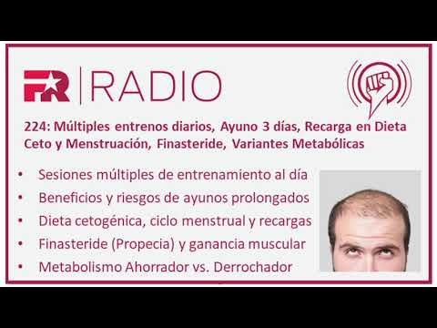224: Múltiples entrenos diarios, Ayuno 3 días, Recarga en Dieta Ceto y Menstruación, Finasteride