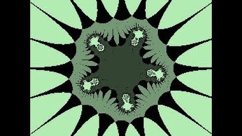 Biomorph #fractal #4bit #render with #my 100% #pure #python #graphics #library