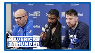 Jason Kidd, Luka Doncic, Kyrie Irving | Dallas Mavericks vs. OKC Thunder Game 1 postgame interviews