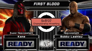 Kane vs. Bobby Lashley: SvR'07 Championship Wrestling; Ep10, Dec. 9, 2017