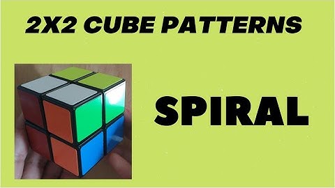 How to make the spiral pattern on a 2x2 Rubik