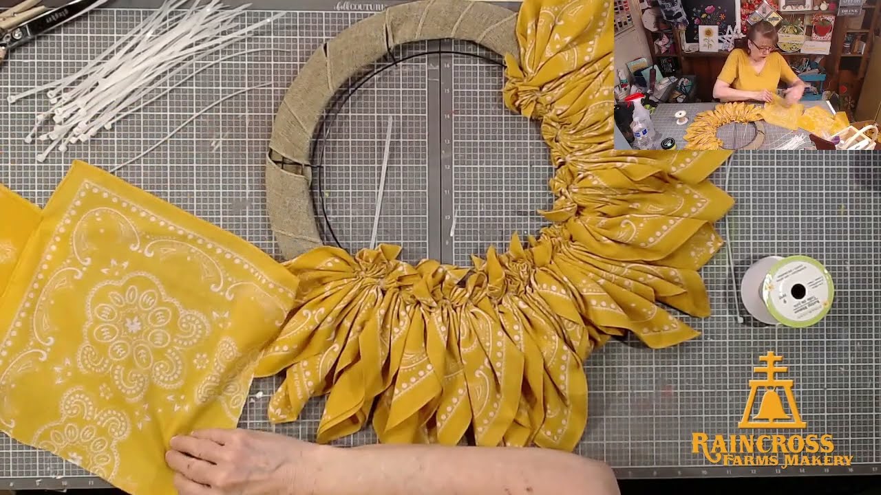 Bandana Sunflower Wreath!