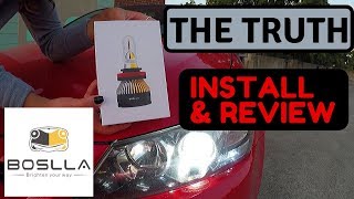 Match Highlights Boslla 4 color Led Headlight install and review 2013 Scion Tc
