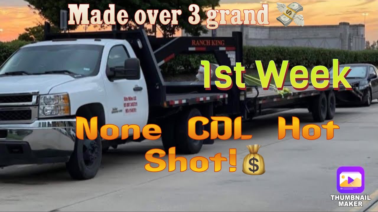 1st Week doing Hot Shot Non CDL & Driving a Gooseneck easy or hard?💰🤑💸