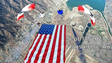 Flags in the Air 9/11 Tribute at Skydive Elsinore