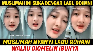Download Lagu VIRAL!! MUSLIMAH INI SUKA DENGAR DAN NYANYI LAGU ROHANI KRISTEN #reaction MP3