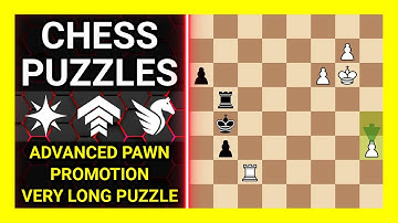 Chess Puzzles to Practice. Themes: Advanced pawn, Promotion, Very long puzzle. Learn Chess