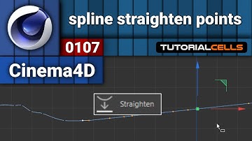 0107. spline straighten points in cinema 4d