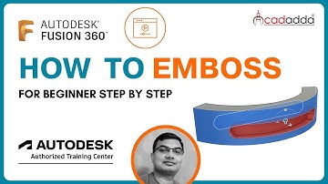 How to Use Emboss in Fusion 360 | 3D Text & Logo Tutorial for Beginners