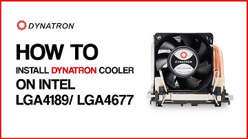 Install Cooler on Intel socket LGA 4189/LGA 4677