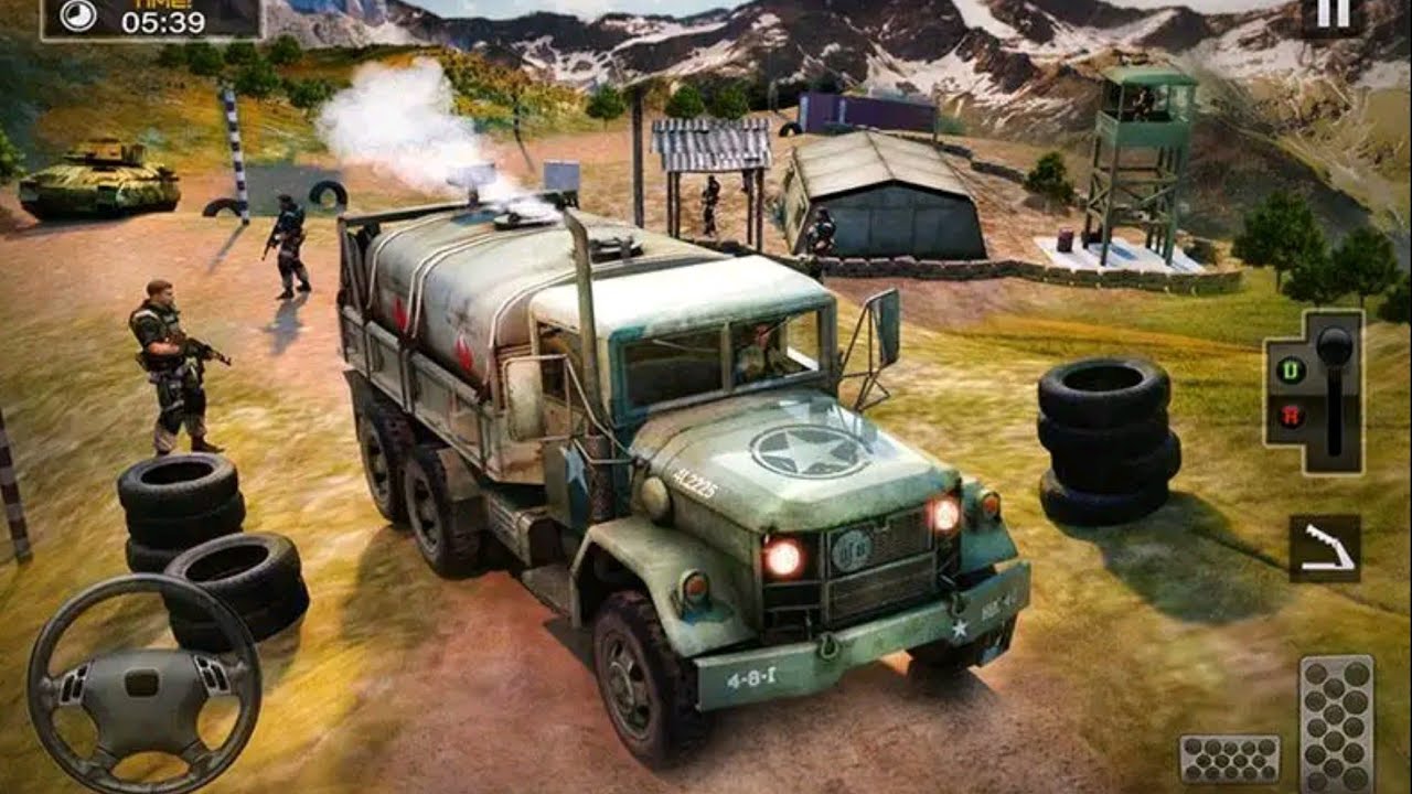 Truck driving simulator Off road truck games Army vehicle truck