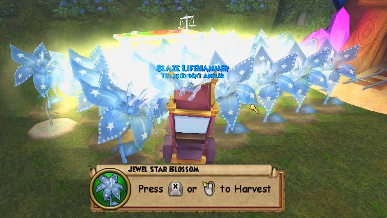 Wizard101 LAST DAY OF DOUBLE GARDEN Expanding My Jewel Blossom Farm