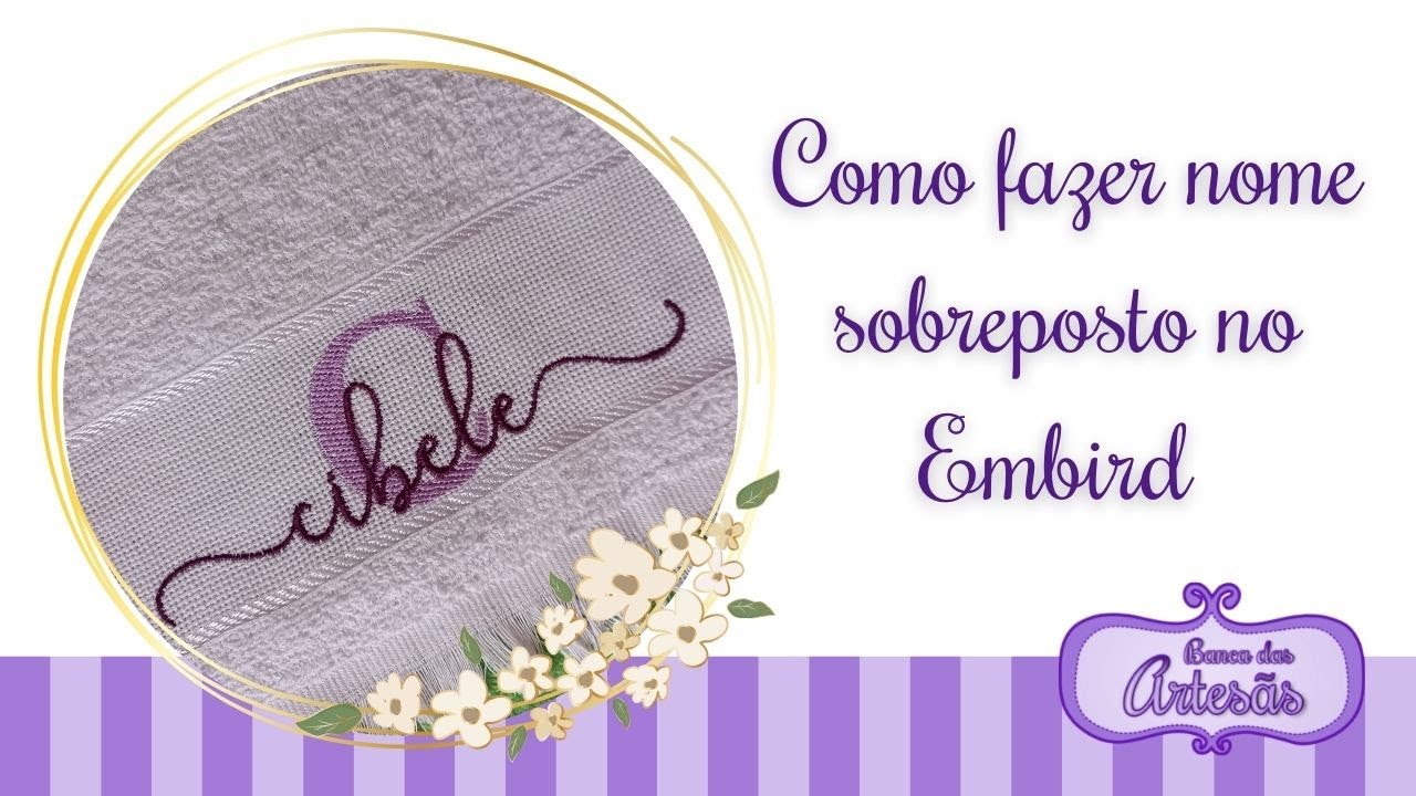 Como fazer nome sobreposto no Embird