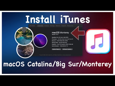 How to Install iTunes on macOS Ventura/Monterey/Big Sur/Catalina!