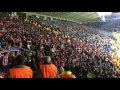 Quality from Madrid fans singing 'Leicester' at end of the Leicester v Atletico Madrid game 18/04/17