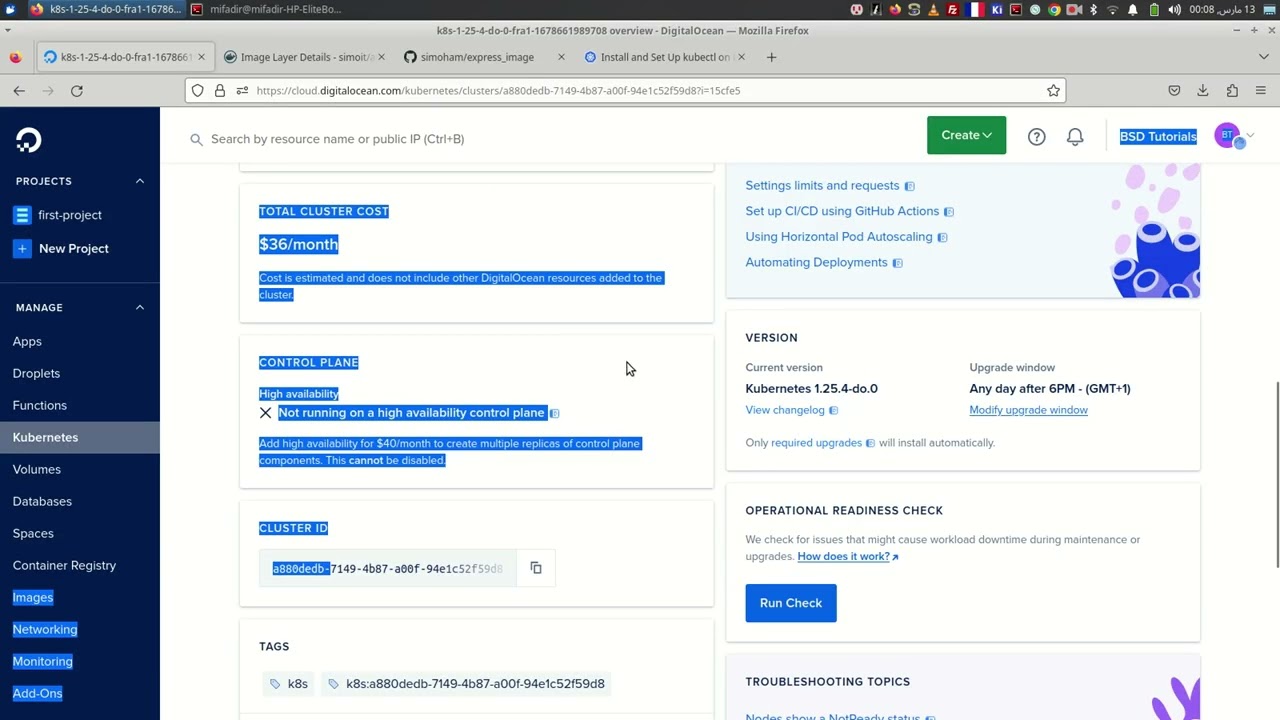 Kubernetes On DigitalOcean Basis