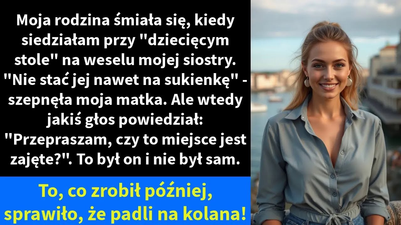 Moja rodzina śmiała się, kiedy siedziałam przy dziecięcym stole na weselu mojej siostry