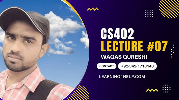 CS402 Lecture No 7|CS402 Short lectures||vu short lectures theory of automata in hindi cs402