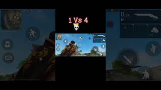1Vs4 # in freefire #best gane in M1887💢