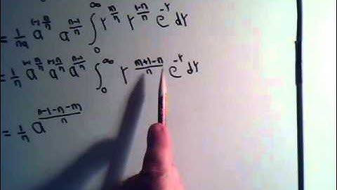 Gamma Integral Functions Example 3 Part 2