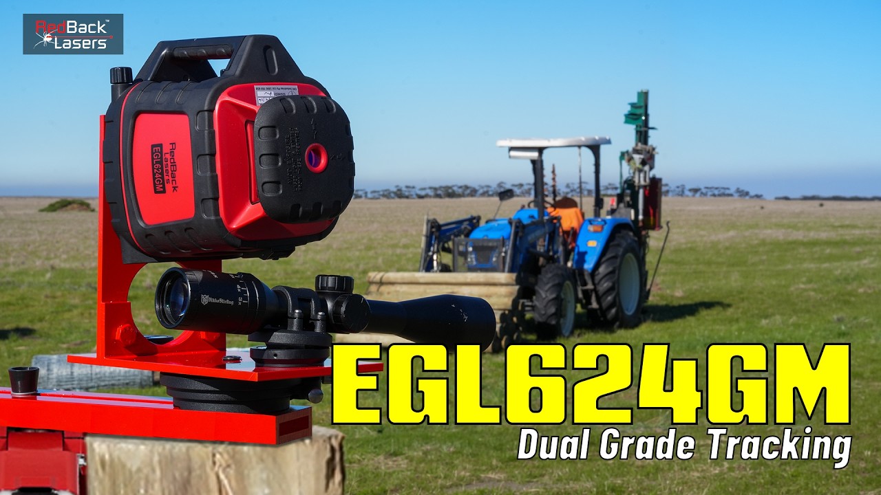 EGL624GM | Auto-Grade Rotary Laser | mm Receiver | Auto-Vertical Align