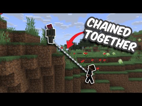 Minecraft But We Are Chained Together 