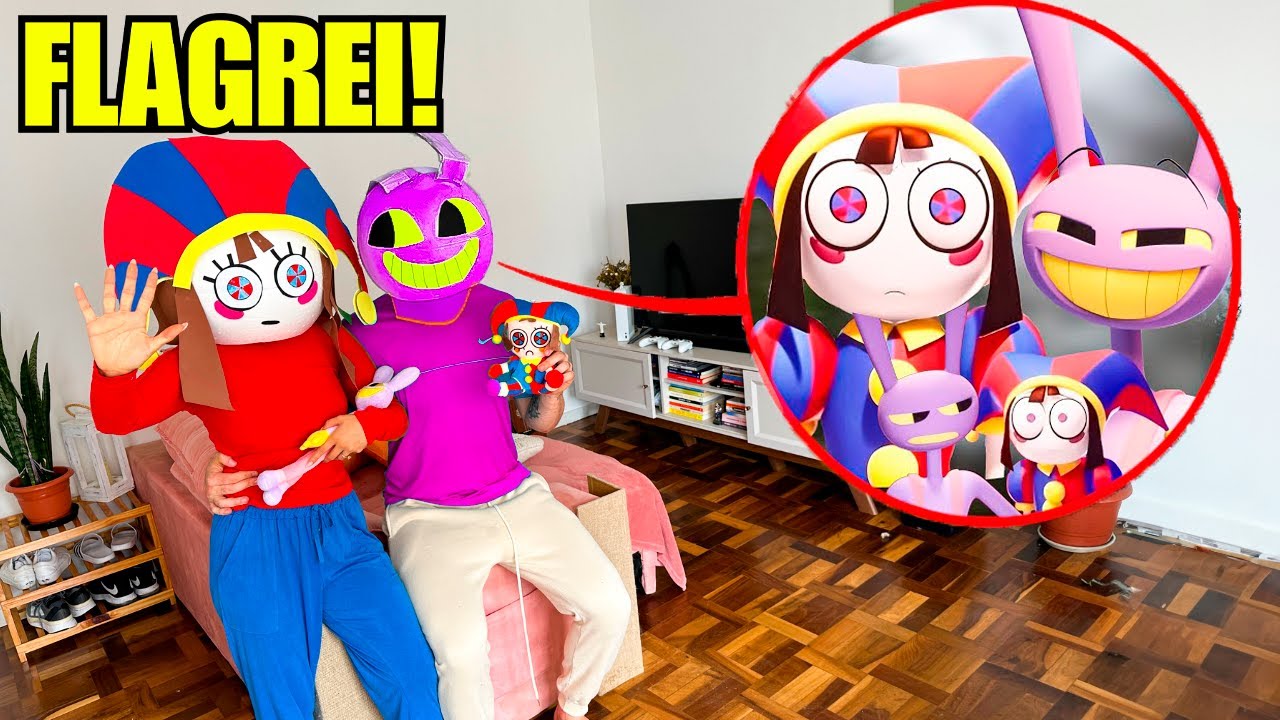 FLAGREI A FAMÍLIA DA POMNI E JAX NA VIDA REAL! (DIGITAL CIRCUS, O FILME)