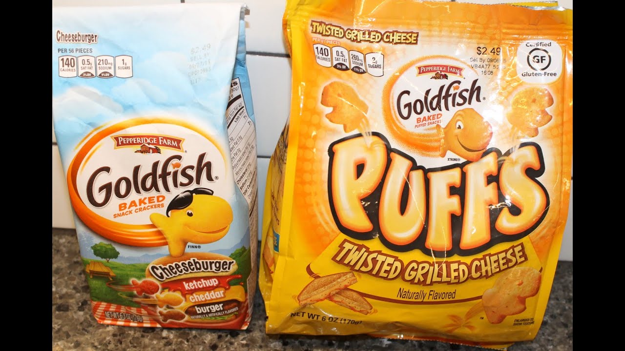 Pepperidge Farm Goldfish: Cheeseburger & Twisted Grilled Cheese Puffs