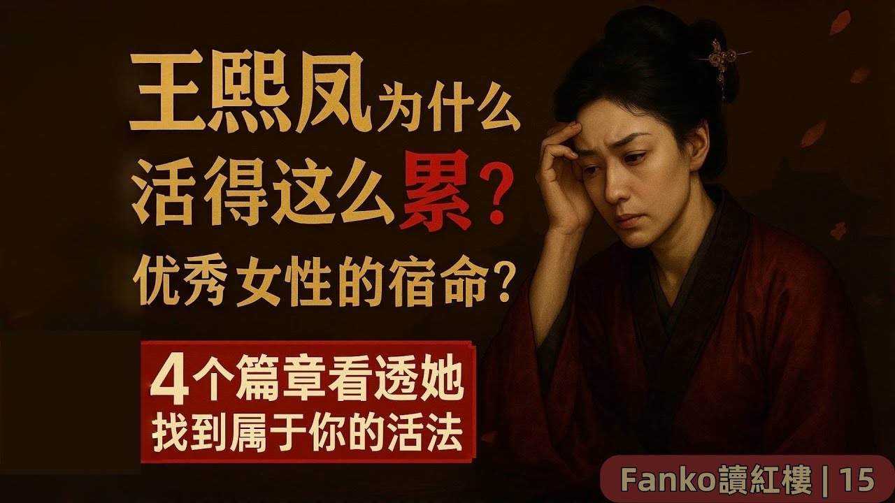 【萬字精讀】王熙鳳的複雜人性：看懂她的“狠”，才能懂得她的“苦”。| Fanko讀紅樓15（#紅樓夢 #王熙鳳  #深度解讀 #女強人 #女性成長 #活得累 #人性 #職場 #精神內耗）