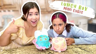 WE TRIED MAKING PINTEREST WORTHY MINI LUNCHBOX CAKES **CHAOTIC**