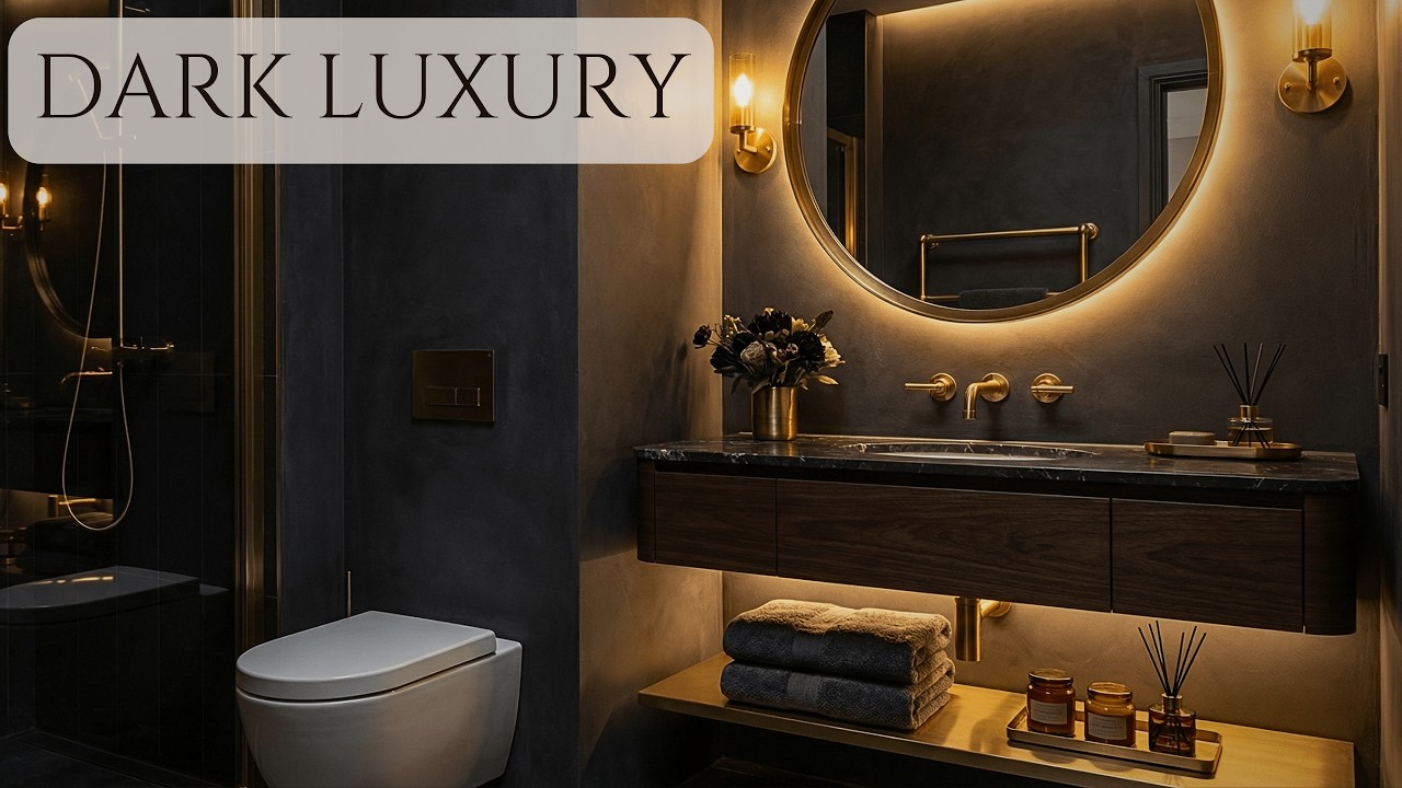 Почему эти темные маленькие ванные комнаты кажутся на удивление дорогими? (Секреты дизайнера)