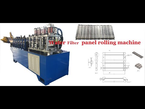 【ZHONGTUO】metal strip drain filter panel making machine - YouTube