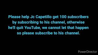 Help Jc Capetillo Get 100 Subscribers