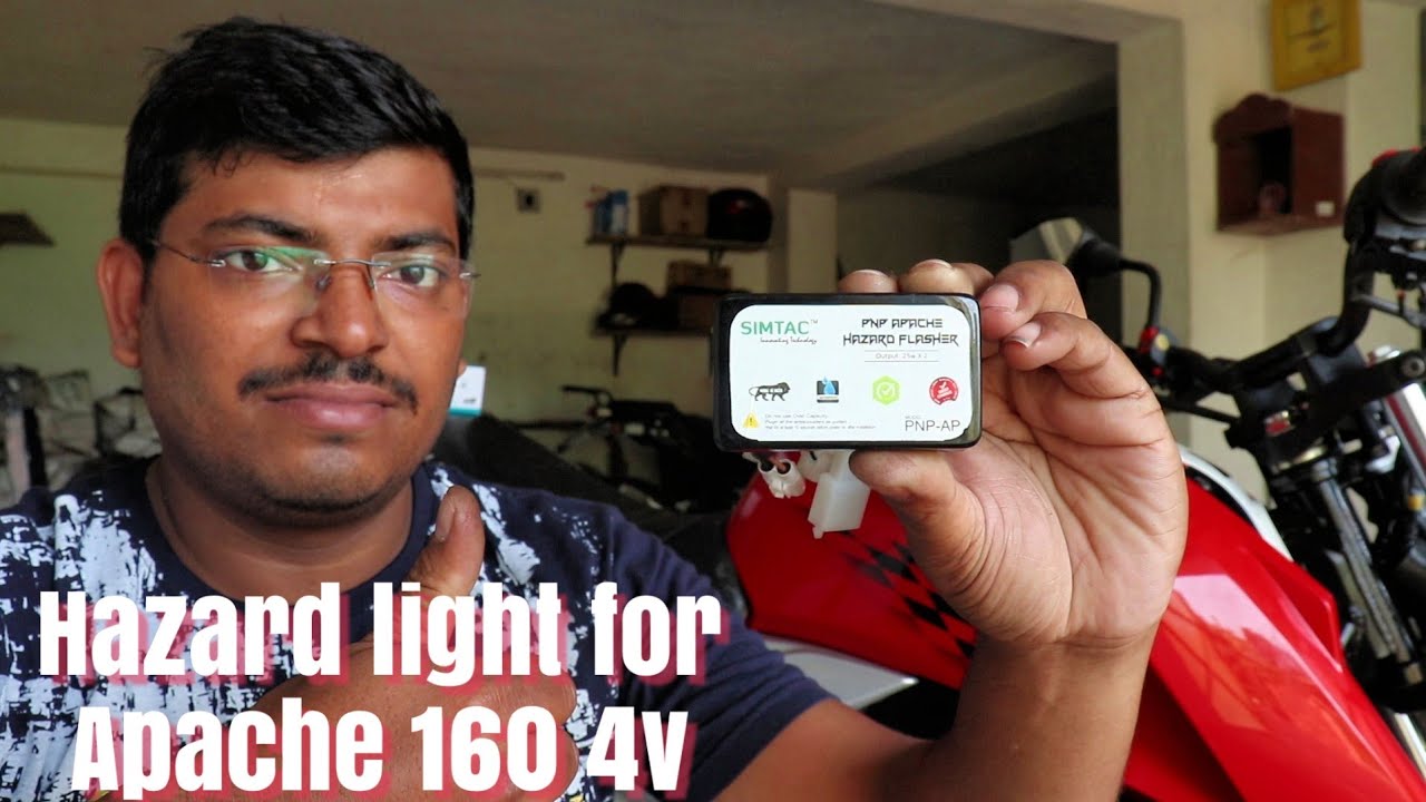 Hazard Light for TVS Apache 160 4v & 200 4v || Simtac