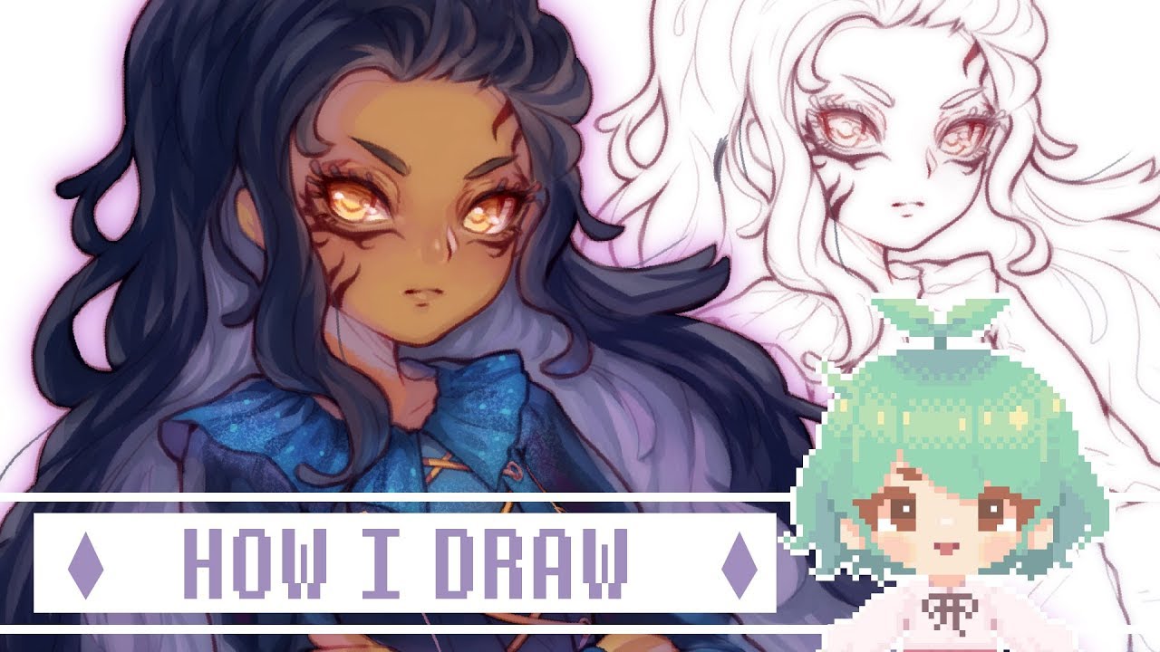 HOW I DRAW Speedpaint + Voiceover - YouTube
