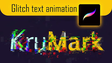 Glitch Text Animation in Procreate for iPad Tutorial