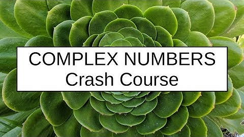 Complex numbers crash course