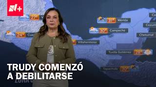 Weather today October 19, 2026 in Mexico: Tropical Storm Trudy in the Pacific and Second Cold Front