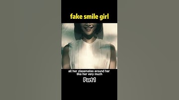 Girl disguised her face with a fake smile. #movierecap #shorts