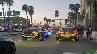 Formula Drift Street Drive Down Town Long Beach, Kyle Mohan Racing 1000hp RX8, Burnouts & Fire balls
