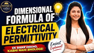 Dimensional Formula of Electrical Permittivity ⚡ Easiest Trick Ever