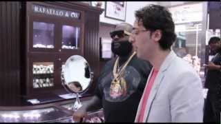 Rick Ross visits his personal Jewelers at Rafaello&Co