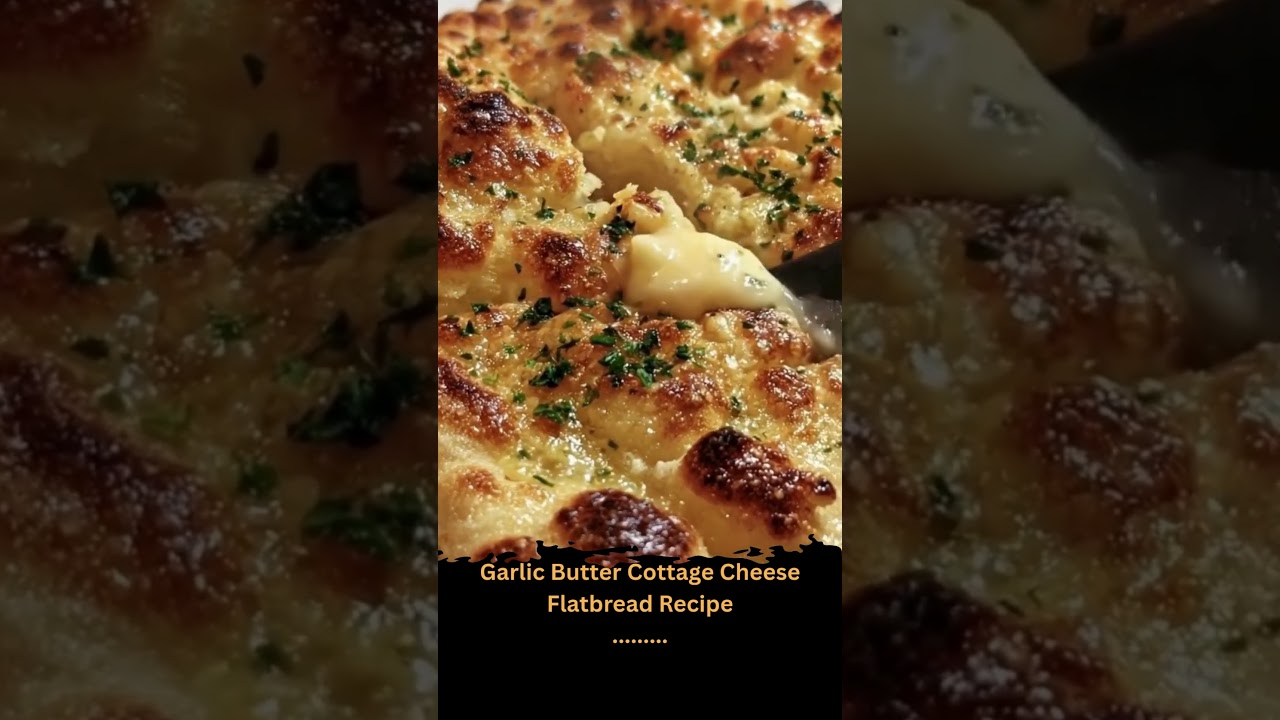 Garlic Butter Cottage Cheese Flatbread Recipe