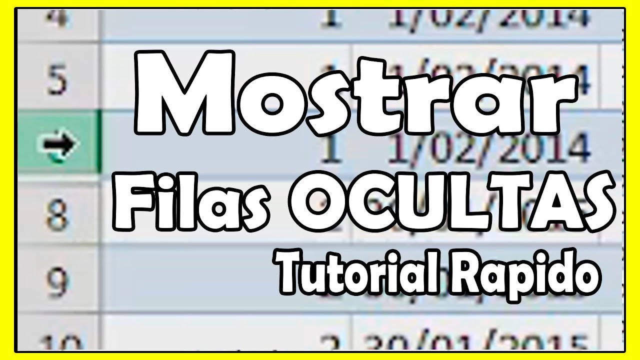 Oblicuo Dibujar Deshacer como mostrar todas las celdas ocultas en excel